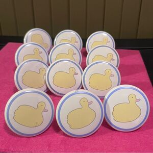 Lillian Vernon LVC 1987 Vintage  Duck Porcelain Drawer Pulls 12